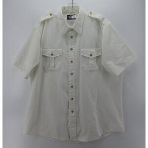 VINTAGE Woolrich Shirt XL Button Up Safari Utility Military 80s 90s *